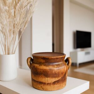 Bruno Karlsson Pottery Pot w/Lid Rare 70's Ego Stengods Atelje Artist Signed MCM